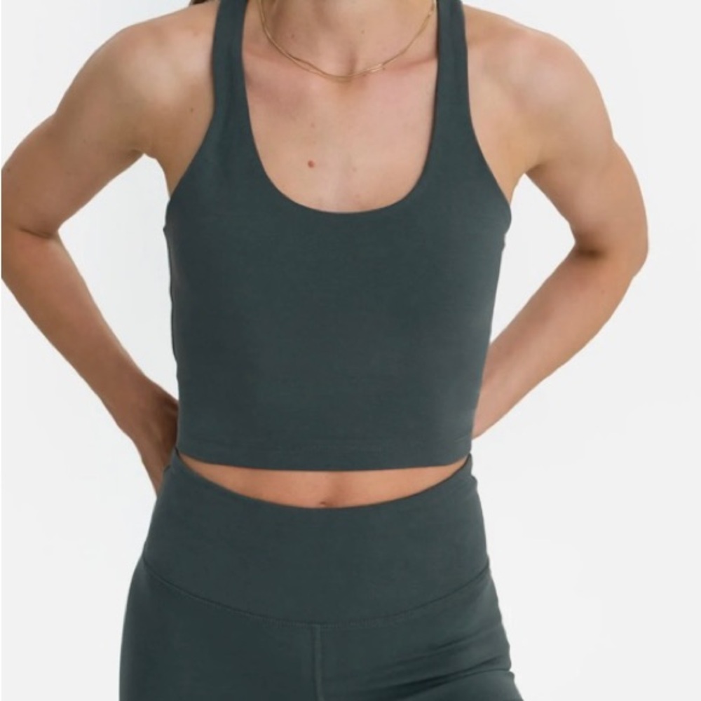 Mate the Label Organic Stretch Racer Tank NWT